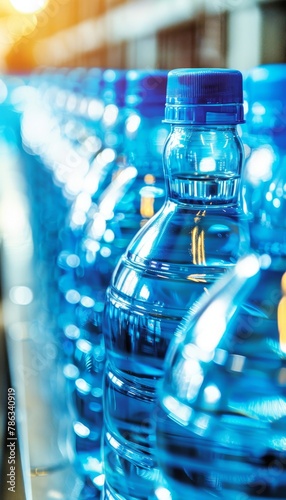 Production of bottled drinking water in hygienic plastic bottle manufacturing plant