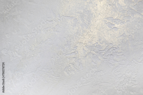 Beautiful Silver white background texture - abstract background from plaster covered mother-of-pearl enamelled