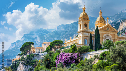 Monaco Cathedral in Monaco-city Principality 
