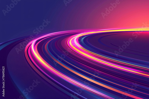 Technology poster background material futuristic lines, abstract KV main visual business PPT background