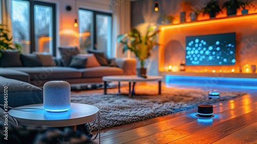 Smart Home voice assistant devices and speakers, virtual assistant, AI, home control, IOT