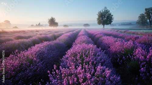 Majestic lavender fields in Provence at summer, France.