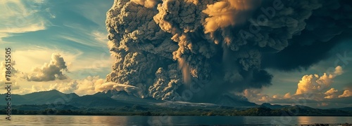 Eruption of Taal in Philippines