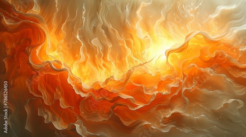 Drawings of fire, flames dancing on paper, artistic inferno