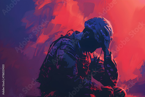 This text highlights the mental health challenges faced by military personnel due to post-traumatic stress disorder, highlighting the need for increased awareness and support for veterans.