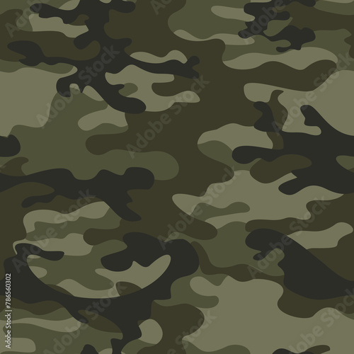  Vector camouflage khaki pattern seamless background texture forest, hunting print