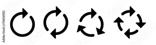 Refresh icon vector. Green recycle vector icon symbol. Repeat and reload icons set and arrow rotation circle. Sync icon symbol convert button sign 