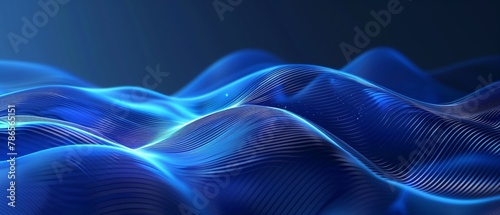 Chic wavy blue lines, professional business document background