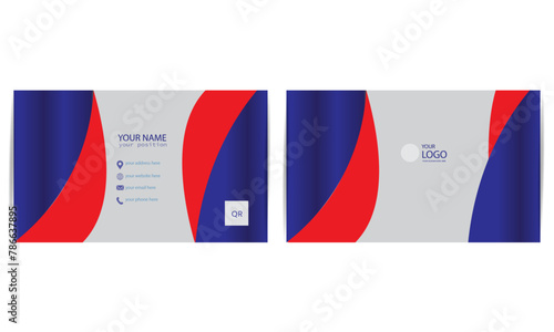  business card template. Two sided cards. business card vector
