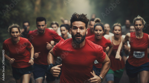 A group of coworkers decides to participate in a local charity run. Explore the dynamics of teamwork and competition as they prepare for the event. -