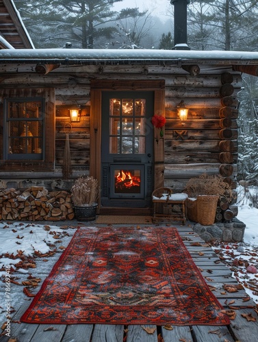 Vintage mountain retreat, log cabins, fireplaces, star gazing, wool blankets 