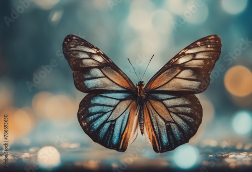 Wings of a butterfly Ulysses Wings of a butterfly texture background Butterfly wings ornament butterfly with beautiful brown blue black wings
