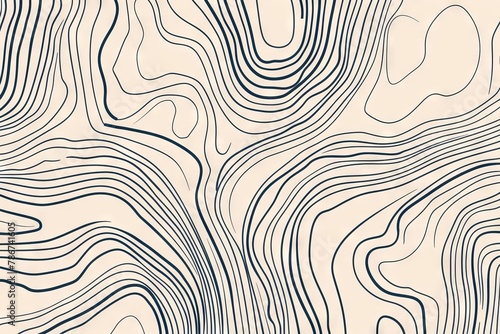 abstract line art background with scribble and curved lines minimalist doodle pattern