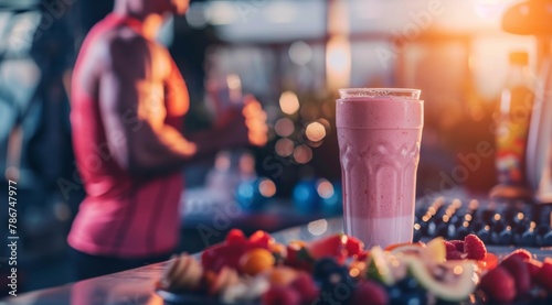 Post-Workout Smoothie with Fresh Fruits
