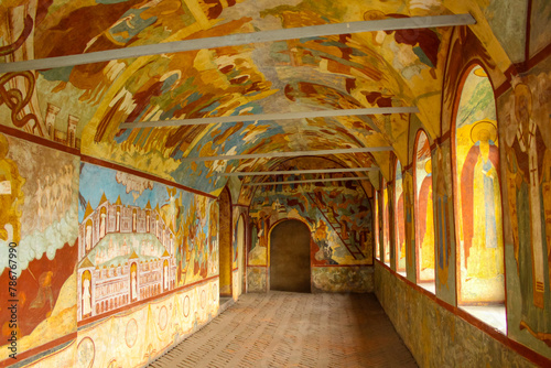 Church interior at Rostov Kremlin, Russia