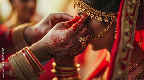 Candid Close-Up of Wedding Tradition