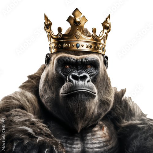 king kong wearing a crown