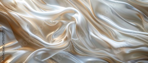 Silken cloth swirls for luxury product display