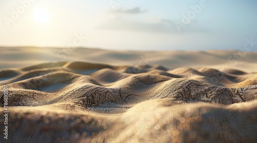 Beach or desert sand.