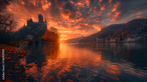 Fairytale Valley: The Rhine Reflects Castles Draped in Golden Light