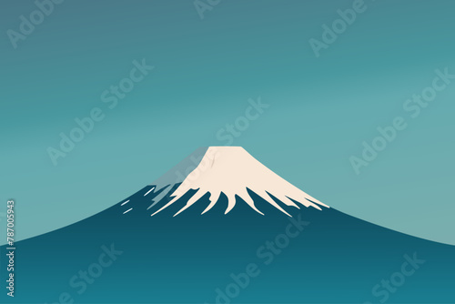 富士山、ベクターイラスト