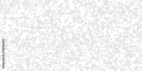  Vector geometric seamless technology gray and white triangle background. Abstract digital grid light pattern white Polygon Mosaic triangle Background, business and corporate background.