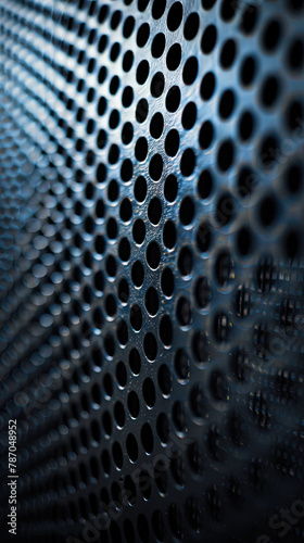 PA speaker grille design macro shot of music amp speaker texture