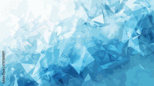 Light blue abstract polygonal background. Brand-new c