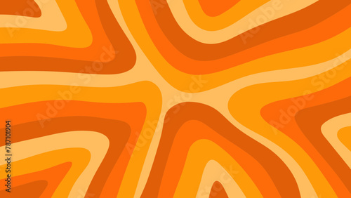 abstract orange background with wave seamless pattern for cover template design