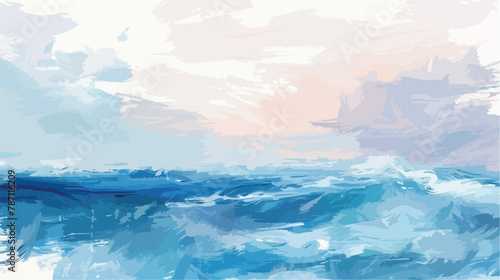 Abstract background of sea mood oil painting style