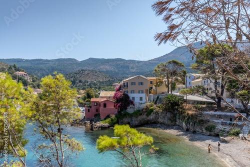 Assos is a tiny, colorful town on the Greek island of Kefalonia.