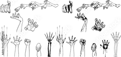 いろいろな手・腕の表現19種
