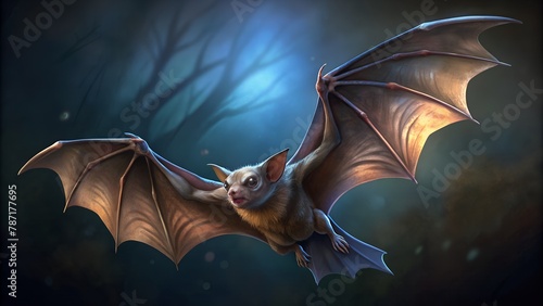Bat Soars Above Hazardous Abode, Wing Flap Echoes in the Night.