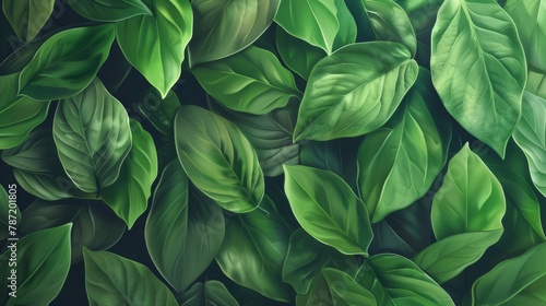 green leaves background hyper realistic 