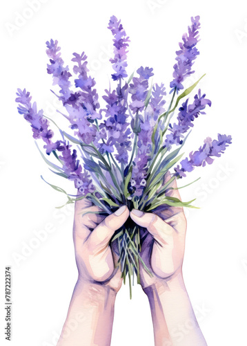 PNG handful of lavender transparent background