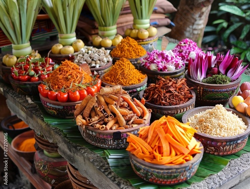 Galungan Festival Balinese offerings