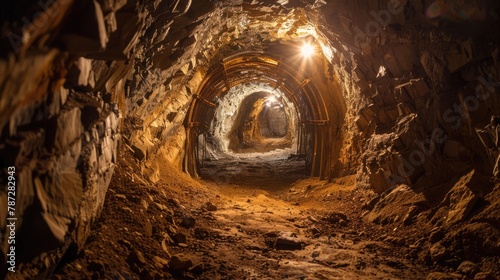 Discover The Mystic Charm of Ancient Mine Shafts. Explore the Beauty of the Deep Corridors and Stone Architecture Inside