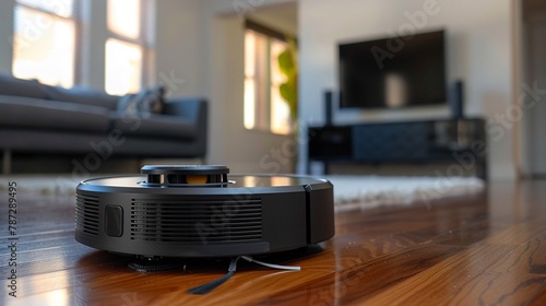 nextgeneration wireless vacuum robot with adaptive sensors, avoiding obstacles in a cluttered room