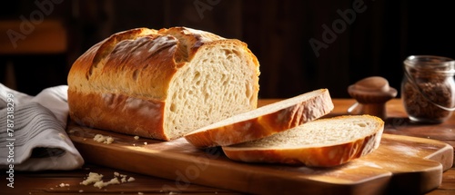 homemade bread in a cloth