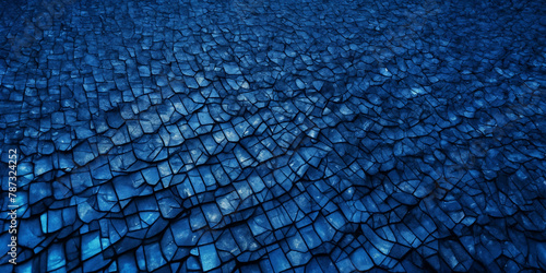 Abstrakte Schieferplatten-Textur in satten Blautönen