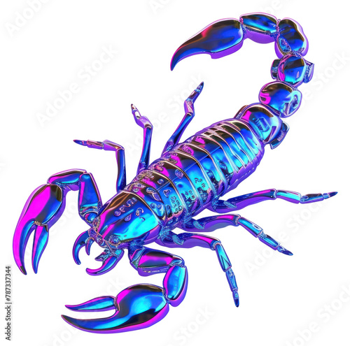 PNG Neon scorpion lobster seafood animal