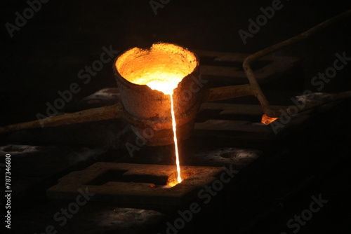 Pouring Molten iron