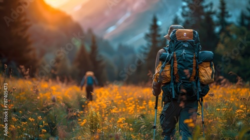 Hiking, trekking, walking, trail, adventure, outdoors, nature, backpacking, wilderness, exploration, mountains, forest, path, route, terrain, landscape, scenery, footpath, backpack, boots