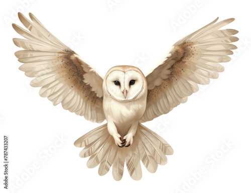 PNG Common barn owl animal flying bird.
