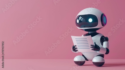 ai copywriting bot using chatgpt for content creation artificial intelligence concept 3d illustration