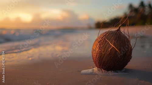 coconut in beach 