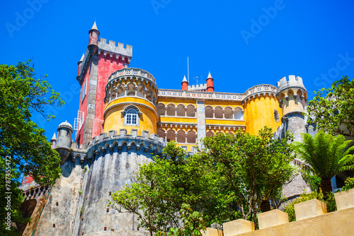 Pena Palace in Sintra town, Portugal