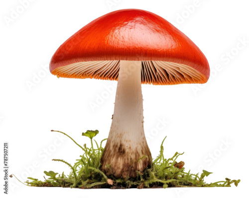 PNG A magical colorful mushroom fungus agaric plant.
