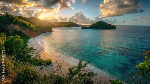 High quality photograph of the coast of the Caribbean