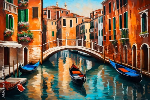 city grand canal painting